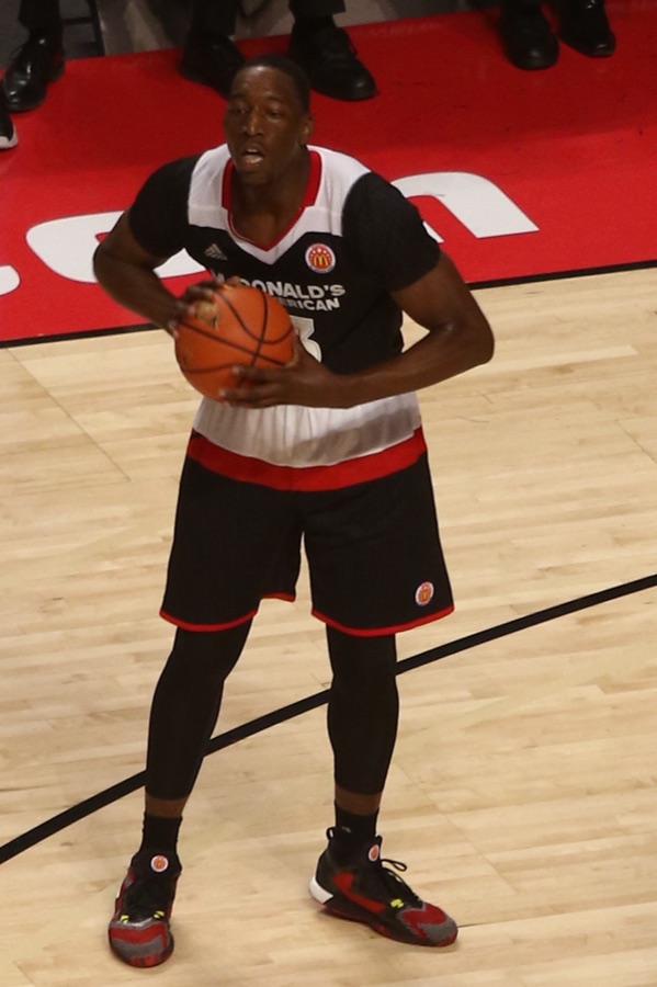 Bam Adebayo, NBA player portrait