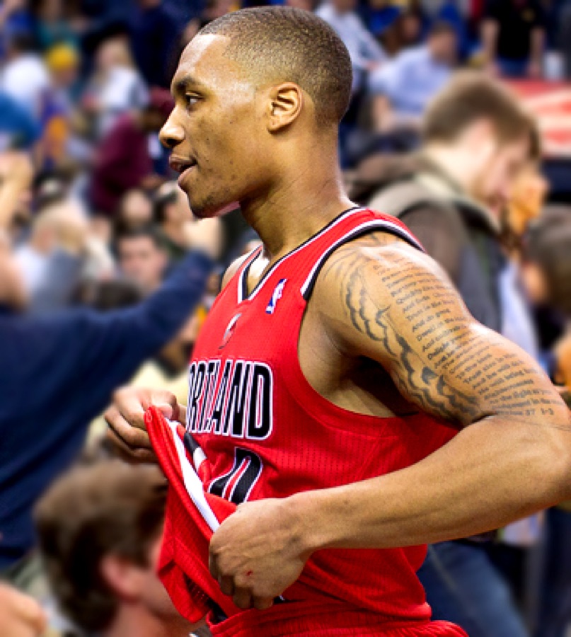 Damian Lillard, NBA player portrait